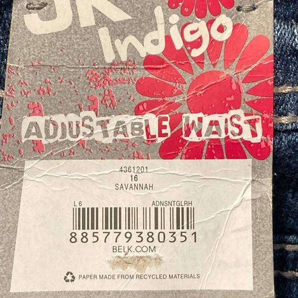 Super Cute Shorts blue Jean by J khaki indigo size 16 New with tag￼ - Picture 6 of 8